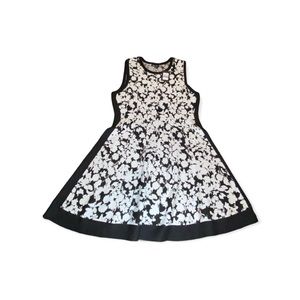NWT DKNY Fit & Flare Floral Sweater Dress